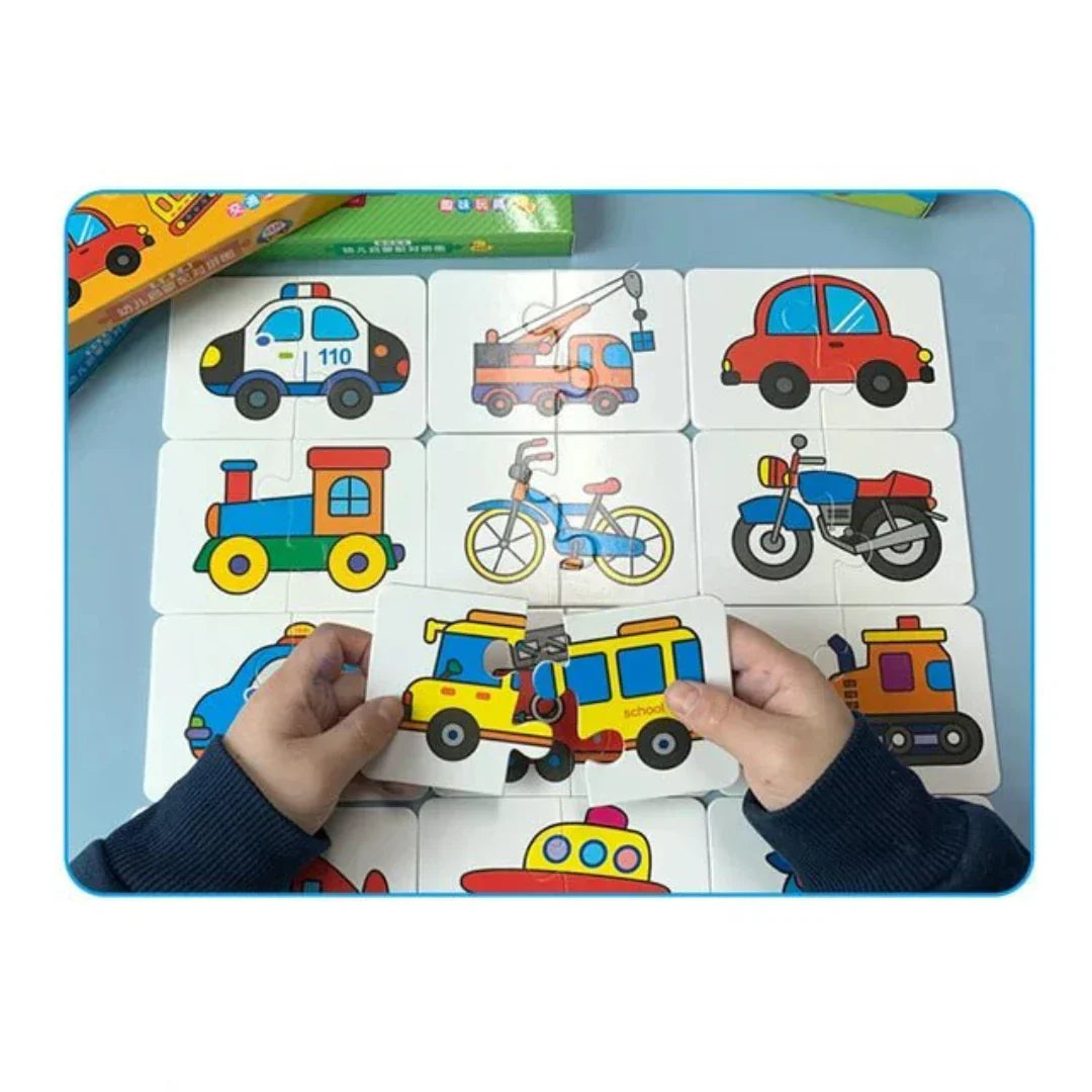 Karten-Memo-Spiel für Kinder – Fördert spielerisch Gedächtnis & Konzentration (1+1 Gratis)