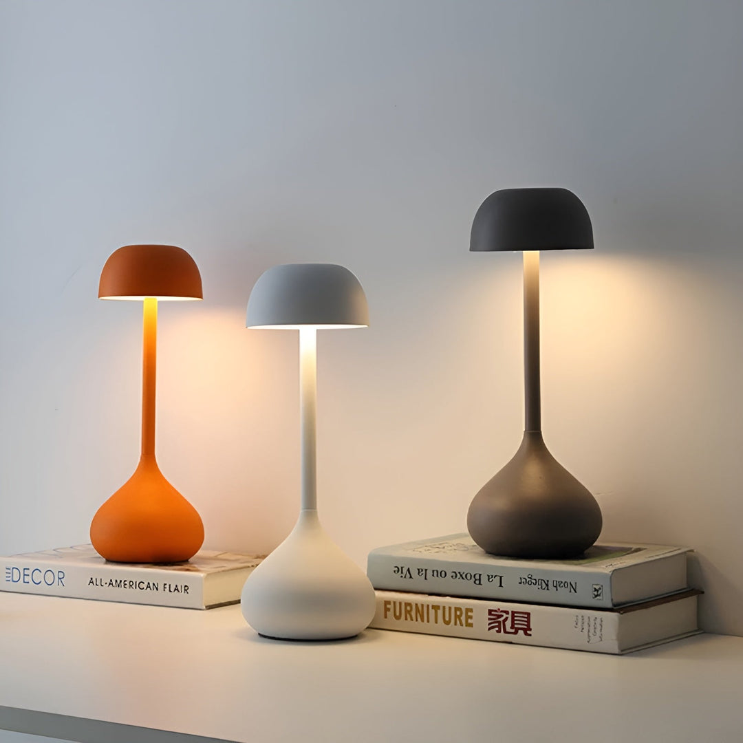 Tischlampe | Pilz Dimmbar Kabellos Stilvoll Langlebig LED Einzigartig-Luzern Mode