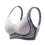 Nahtloser Damen-BH Set - Bequemer Sport-BH ohne Bügel-Blau-M(BC)（45-55KG)-Luzern Mode