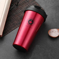 Kaffeebecher für unterwegs | Thermo | Doppelwandig | Isolierend | Stilvoll | Langlebig-Rot-Luzern Mode