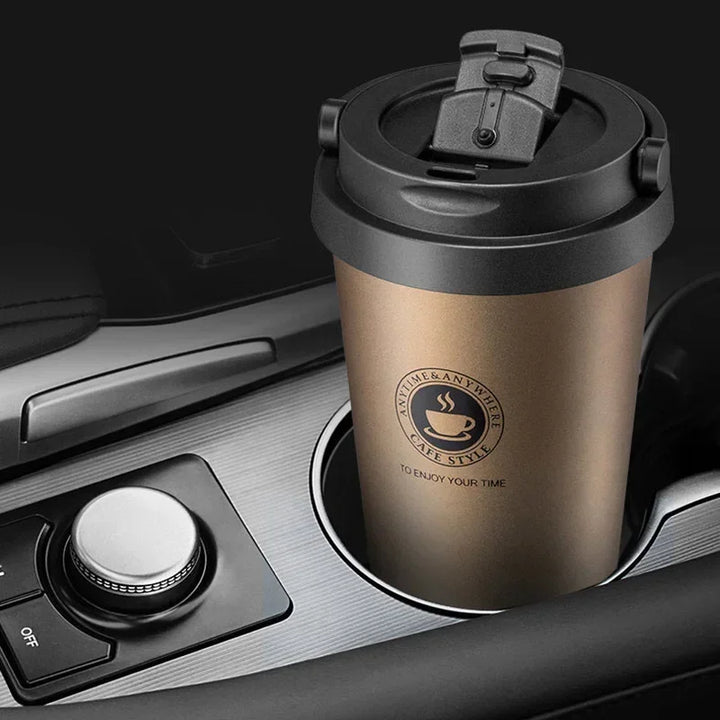 Kaffeebecher für unterwegs | Thermo | Doppelwandig | Isolierend | Stilvoll | Langlebig-Luzern Mode