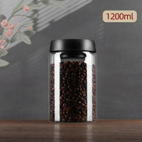 Kaffeebohnen-Vorratsbehälter | Glas Transparent Langlebig Stilvoll Luftdicht-1200ml-Luzern Mode