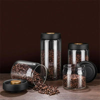 Kaffeebohnen-Vorratsbehälter | Glas Transparent Langlebig Stilvoll Luftdicht-Luzern Mode