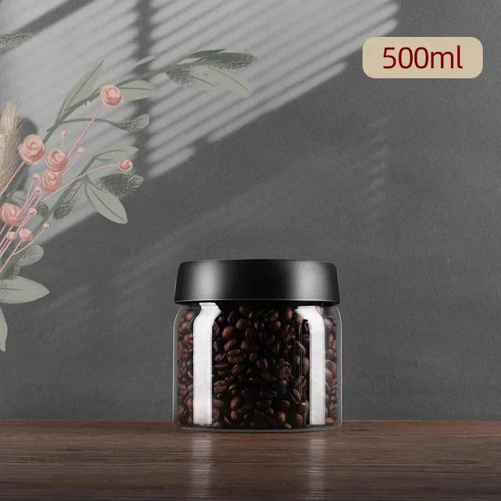 Kaffeebohnen-Vorratsbehälter | Glas Transparent Langlebig Stilvoll Luftdicht-Luzern Mode