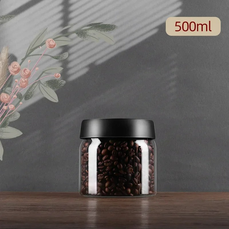 Kaffeebohnen-Vorratsbehälter | Glas Transparent Langlebig Stilvoll Luftdicht-Luzern Mode