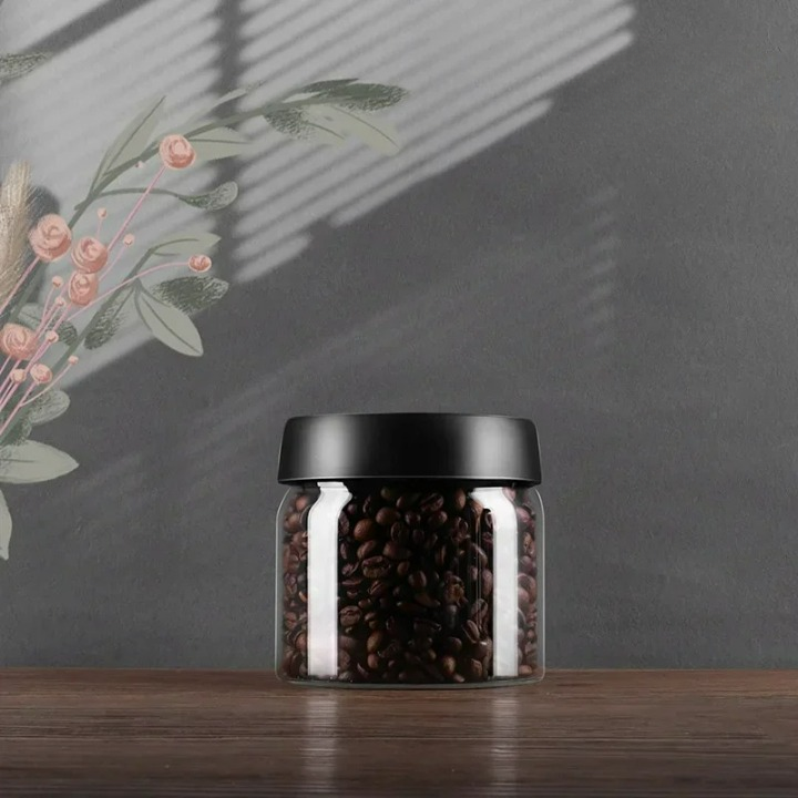 Kaffeebohnen-Vorratsbehälter | Glas Transparent Langlebig Stilvoll Luftdicht-Luzern Mode