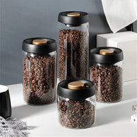 Kaffeebohnen-Vorratsbehälter | Glas Transparent Langlebig Stilvoll Luftdicht-500ml-Luzern Mode