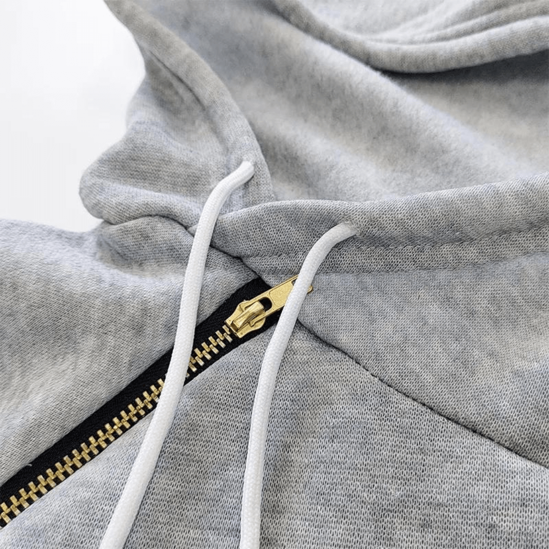 Sweatkleid | Taschen | Kaputzen | Knielang | Lange Ärmel | Einfarbig-Luzern Mode