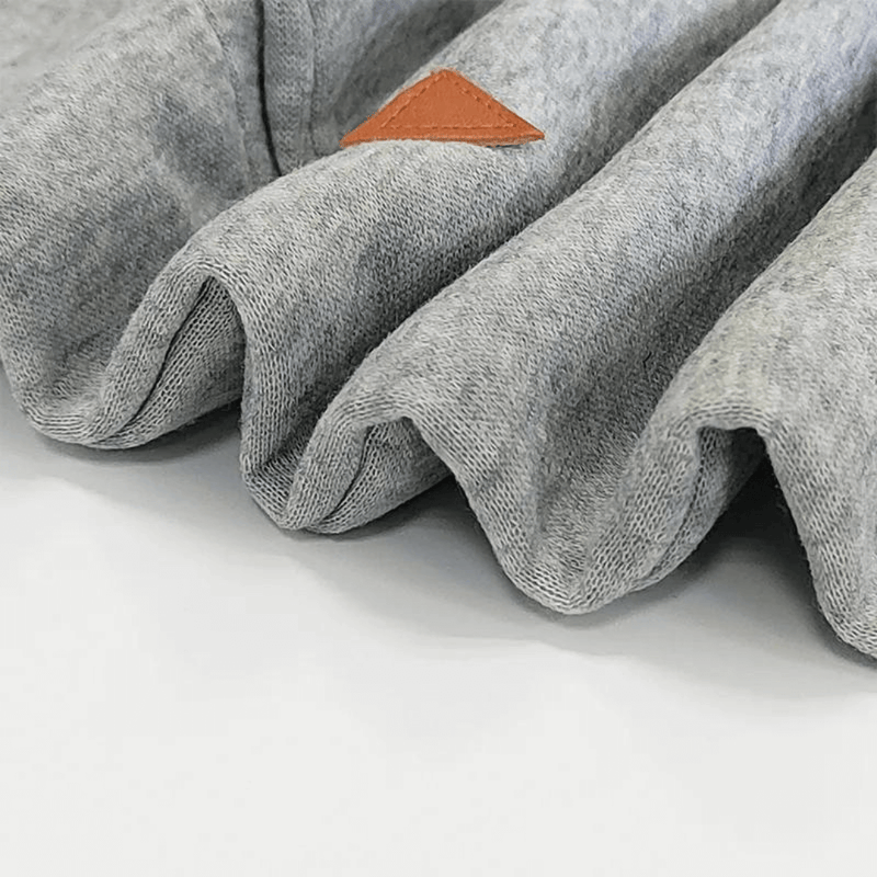 Sweatkleid | Taschen | Kaputzen | Knielang | Lange Ärmel | Einfarbig-Luzern Mode