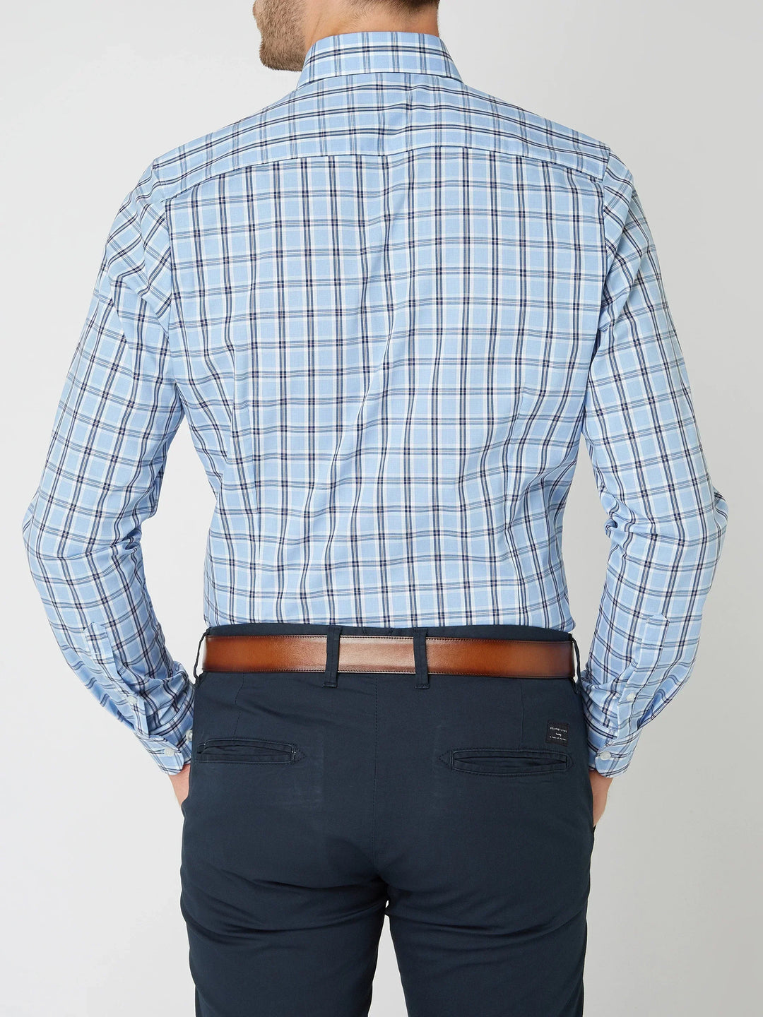 Herren Karohemd Langarm Business Freizeitmode Hemd-Luzern Mode
