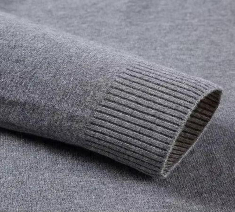 Herren Pullover | Kaschmir | Weich | Luxus | Uni | Regulär | Warm-Luzern Mode