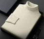 Herren Pullover | Kaschmir | Weich | Luxus | Uni | Regulär | Warm-Beige-S-Luzern Mode