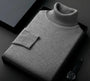 Herren Pullover | Kaschmir | Weich | Luxus | Uni | Regulär | Warm-Grau-S-Luzern Mode