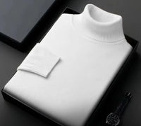 Herren Pullover | Kaschmir | Weich | Luxus | Uni | Regulär | Warm-Weiß-S-Luzern Mode