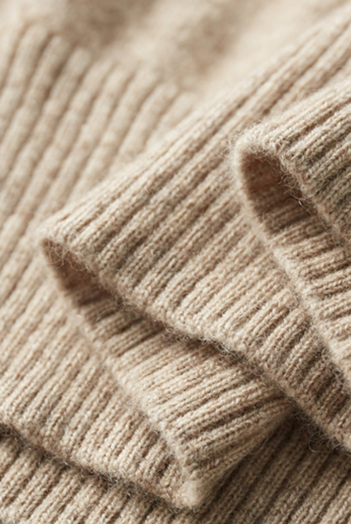 Herren Cashmere Merinowolle Jogginganzug | Beige | 2-teilig | Locker sitzend-Luzern Mode