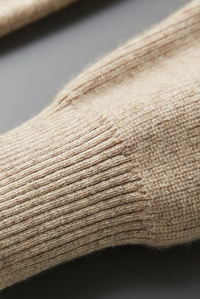 Herren Cashmere Merinowolle Jogginganzug | Beige | 2-teilig | Locker sitzend-Luzern Mode