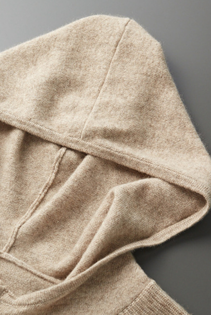 Herren Cashmere Merinowolle Jogginganzug | Beige | 2-teilig | Locker sitzend-Luzern Mode