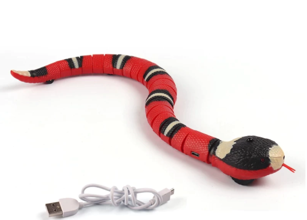Bewegliches Katzenspielzeug | Schlange Aufladbar USB Interaktiv Nachhaltig-Luzern Mode