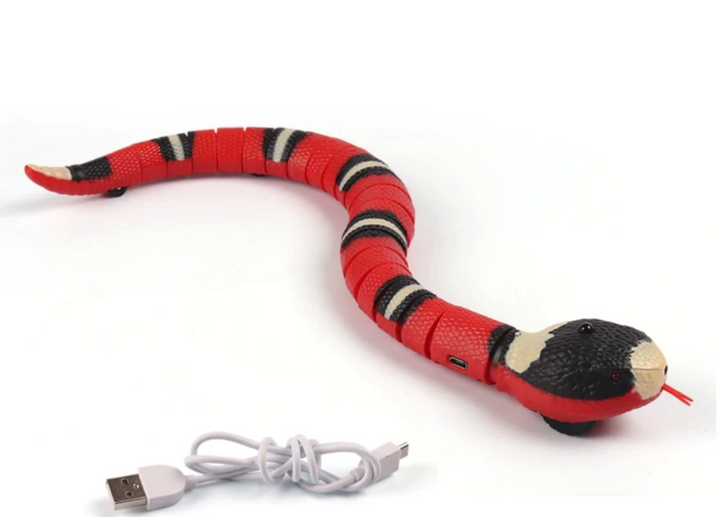Bewegliches Katzenspielzeug | Schlange Aufladbar USB Interaktiv Nachhaltig-Luzern Mode