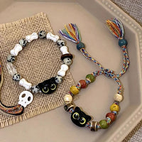 Charm-Armband | Langlebig Boho Katzen Totenkopf Stilvoll Einzigartig Trendig-Katzen-Luzern Mode