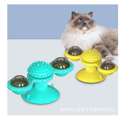 Katzen Spielstation | Nachhaltig Drehend Interaktiv Kratzen Beißen-Luzern Mode