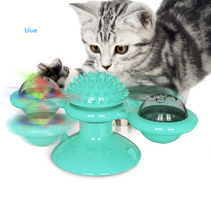 Katzen Spielstation | Nachhaltig Drehend Interaktiv Kratzen Beißen-Luzern Mode