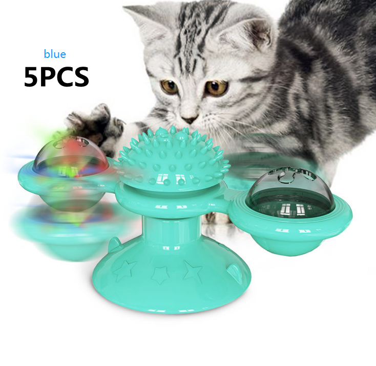 Katzen Spielstation | Nachhaltig Drehend Interaktiv Kratzen Beißen-Luzern Mode