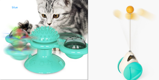 Katzen Spielstation | Nachhaltig Drehend Interaktiv Kratzen Beißen-Luzern Mode