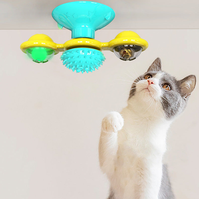 Katzen Spielstation | Nachhaltig Drehend Interaktiv Kratzen Beißen-Luzern Mode