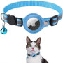 Katzenhalsband | GPS-Tracker Sicher Langlebig Robust Reflektierend-Himmelblau-Ohne GPS-Tracker-Luzern Mode