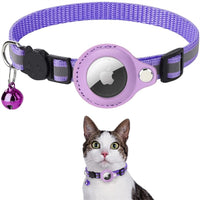Katzenhalsband | GPS-Tracker Sicher Langlebig Robust Reflektierend-Lila-Ohne GPS-Tracker-Luzern Mode
