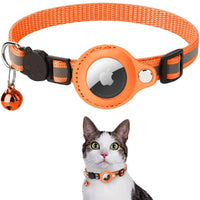 Katzenhalsband | GPS-Tracker Sicher Langlebig Robust Reflektierend-Orange-Ohne GPS-Tracker-Luzern Mode