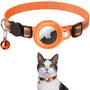 Katzenhalsband | GPS-Tracker Sicher Langlebig Robust Reflektierend-Orange-Ohne GPS-Tracker-Luzern Mode