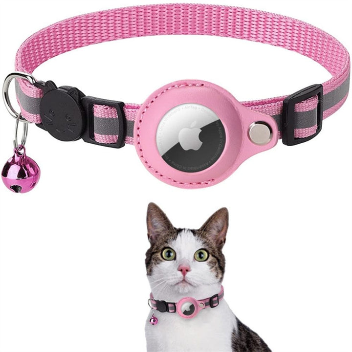 Katzenhalsband | GPS-Tracker Sicher Langlebig Robust Reflektierend-Rosa-Ohne GPS-Tracker-Luzern Mode