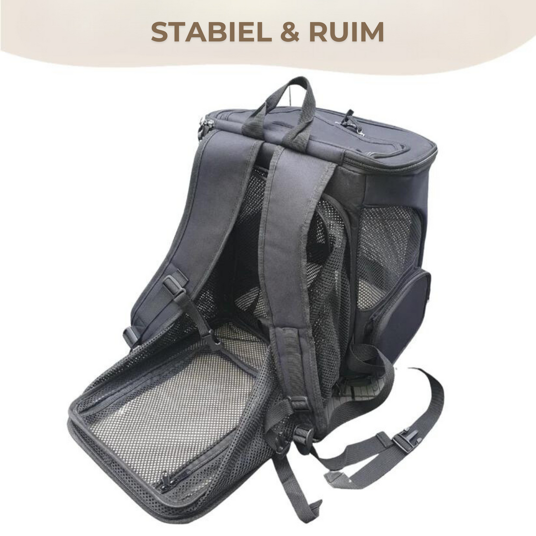 Reisetasche für Katzen | Belüftet | Robust | Sichtfenster | Aufbewahrungsfächer-Luzern Mode