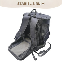 Reisetasche für Katzen | Belüftet | Robust | Sichtfenster | Aufbewahrungsfächer-Luzern Mode