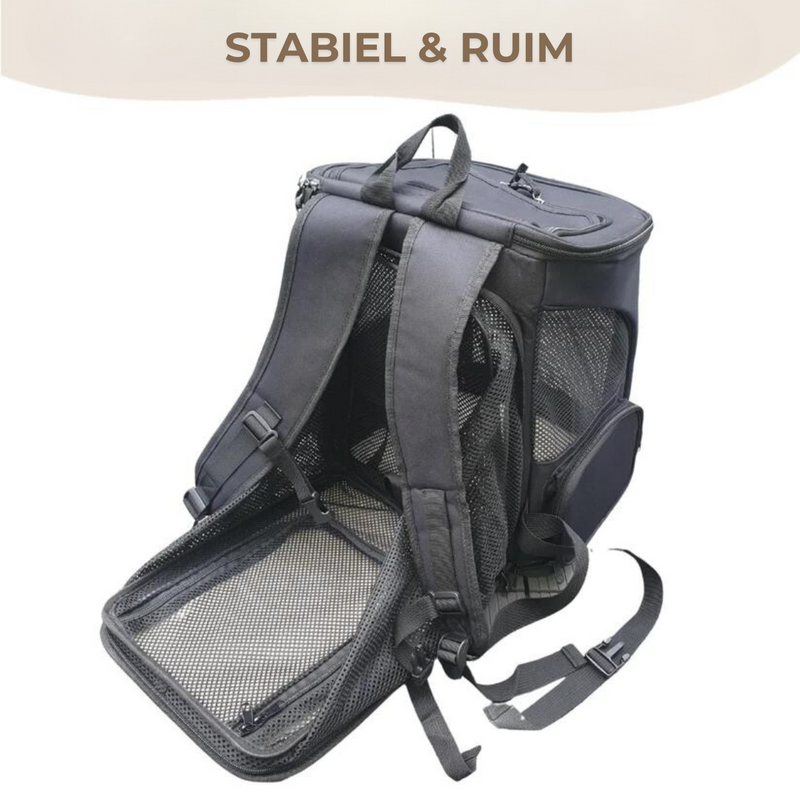 Reisetasche für Katzen | Belüftet | Robust | Sichtfenster | Aufbewahrungsfächer-Luzern Mode