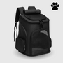 Reisetasche für Katzen | Belüftet | Robust | Sichtfenster | Aufbewahrungsfächer-Schwarz-Luzern Mode