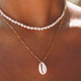 Halskette für Damen | Kauri-Muschel | Gold | Silber | Stilvoll-Gold-Luzern Mode