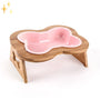 Hundenapf | Knochenform | Keramisch | Erhöht | Langlebig | Ergonomisch | Trendy-Rosa-Luzern Mode
