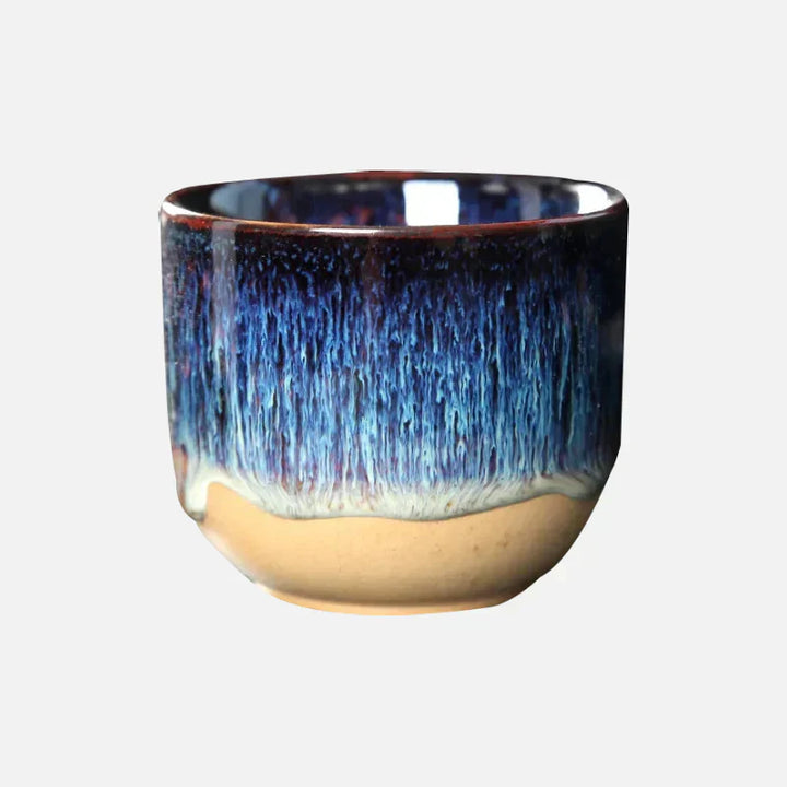 Teetasse | Farbig Keramisch Stilvoll Groß Langlebig Vielseitig-Blau-Luzern Mode