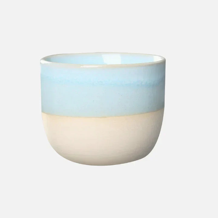 Teetasse | Farbig Keramisch Stilvoll Groß Langlebig Vielseitig-Hellblau-Luzern Mode