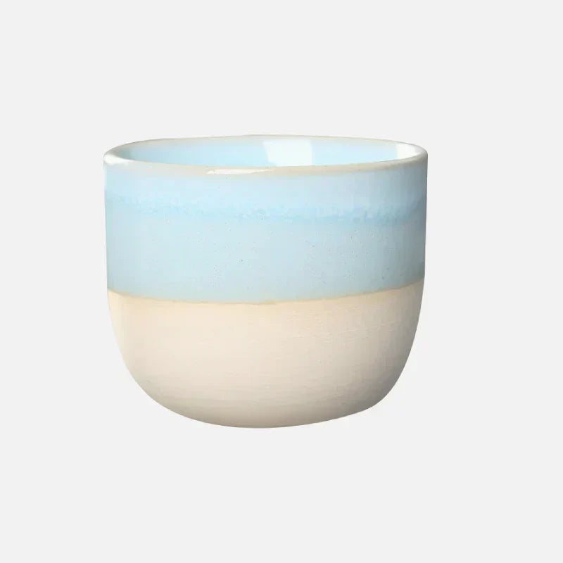 Teetasse | Farbig Keramisch Stilvoll Groß Langlebig Vielseitig-Hellblau-Luzern Mode