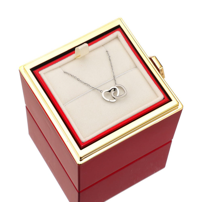 Halskette mit Herzanhänger | Silber | Geschenkverpackung | Symbolisch-14k Weißgold-Luzern Mode