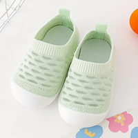 Rutschfeste Baby Hausschuhe - Atmungsaktive Strickschuhe-Grün-18-19-Luzern Mode