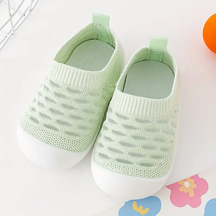 Rutschfeste Baby Hausschuhe - Atmungsaktive Strickschuhe-Grün-18-19-Luzern Mode