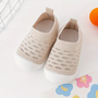 Rutschfeste Baby Hausschuhe - Atmungsaktive Strickschuhe-Khaki-18-19-Luzern Mode