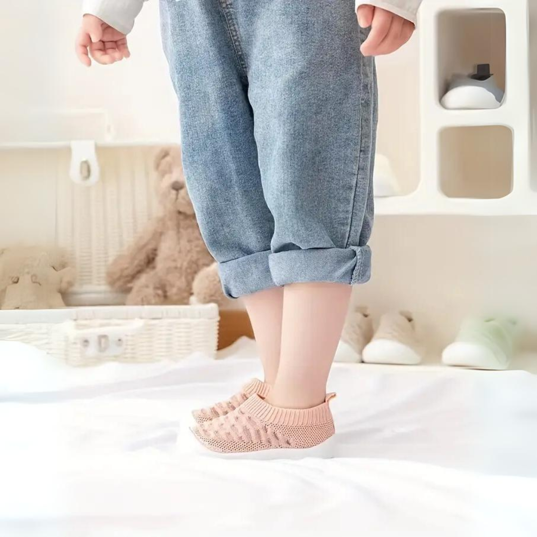 Rutschfeste Baby Hausschuhe - Atmungsaktive Strickschuhe-Luzern Mode