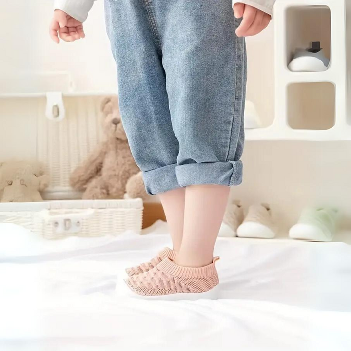 Rutschfeste Baby Hausschuhe - Atmungsaktive Strickschuhe-Luzern Mode