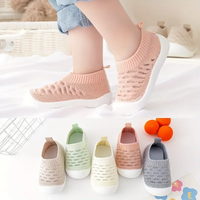 Rutschfeste Baby Hausschuhe - Atmungsaktive Strickschuhe-Rosa-18-19-Luzern Mode